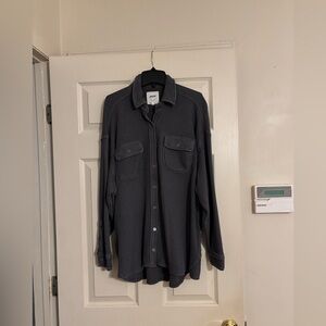 Aerie gray waffle knit shacket new New Never